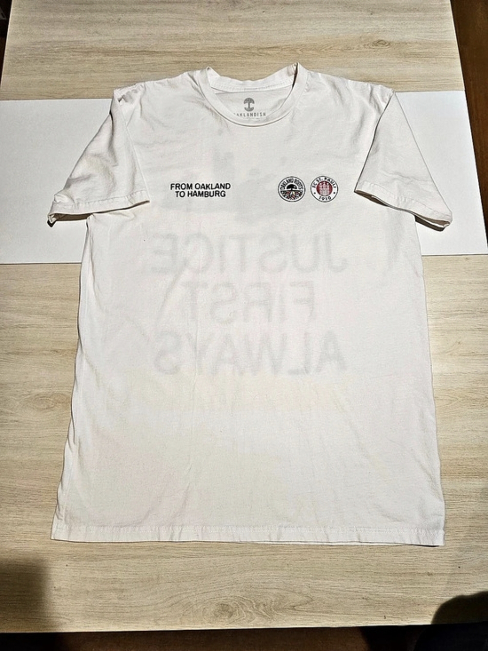 Oaklandish Oakland Roots SC x FC St. Pauli Justice First Always Tee